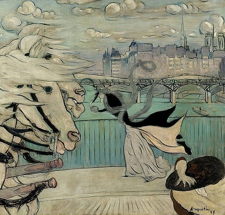 La folata di vento sul ponte della Senna - Kunsthalle Bremen